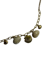 Golden & White Shells Bold Chain Bracelet